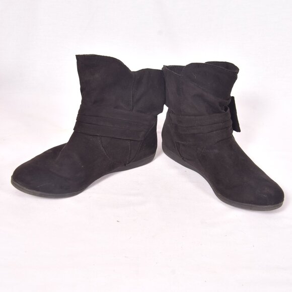 Rampage Black Faux Suede Boots Benji Size 6M - Picture 4 of 9
